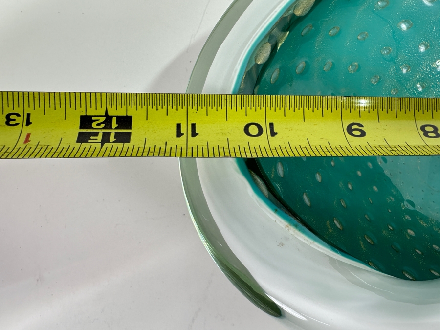 Large Italian Murano Art Glass Abalone Style Bowl 11W X 7.5D X 4H [Photo 14]
