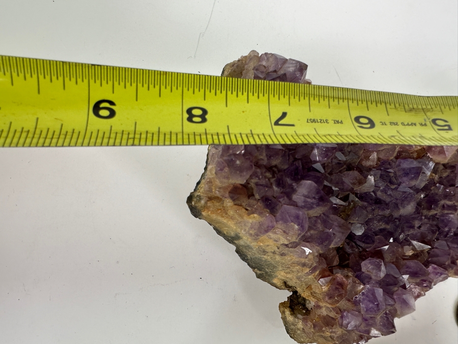 Pair Of Polished Geode Quarters Bookends & Part Of An Amethyst Geode 8L [Photo 10]