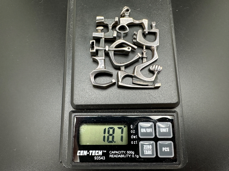Vintage Jorma Laine (1930-2002) Finland Modernist Pendant 18.7g [Photo 6]
