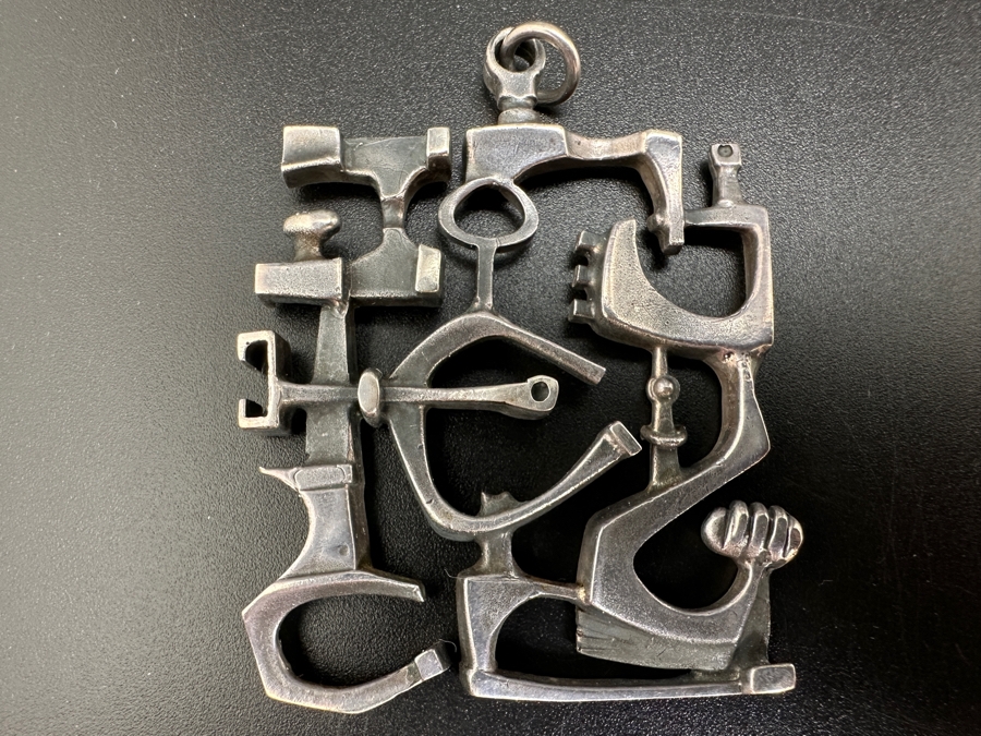 Vintage Jorma Laine (1930-2002) Finland Modernist Pendant 18.7g [Photo 2]