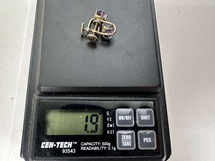 Sterling Silver Screw Back Clip On Earrings 1.9g [Photo 7]