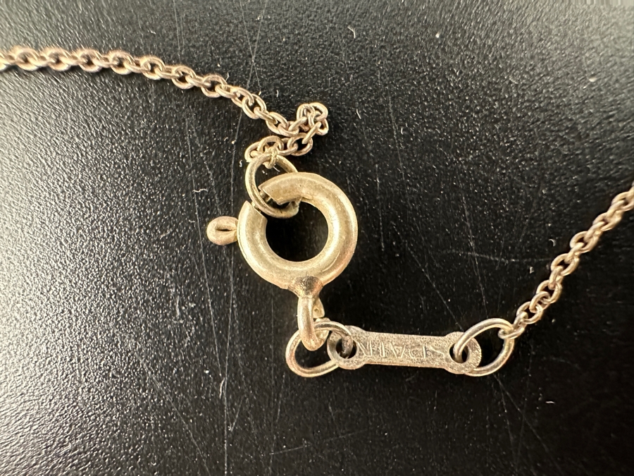 Vintage Sterling Silver Jondell Spain Heart Pendant With Sterling Silver 16' Chain Necklace 2g [Photo 3]