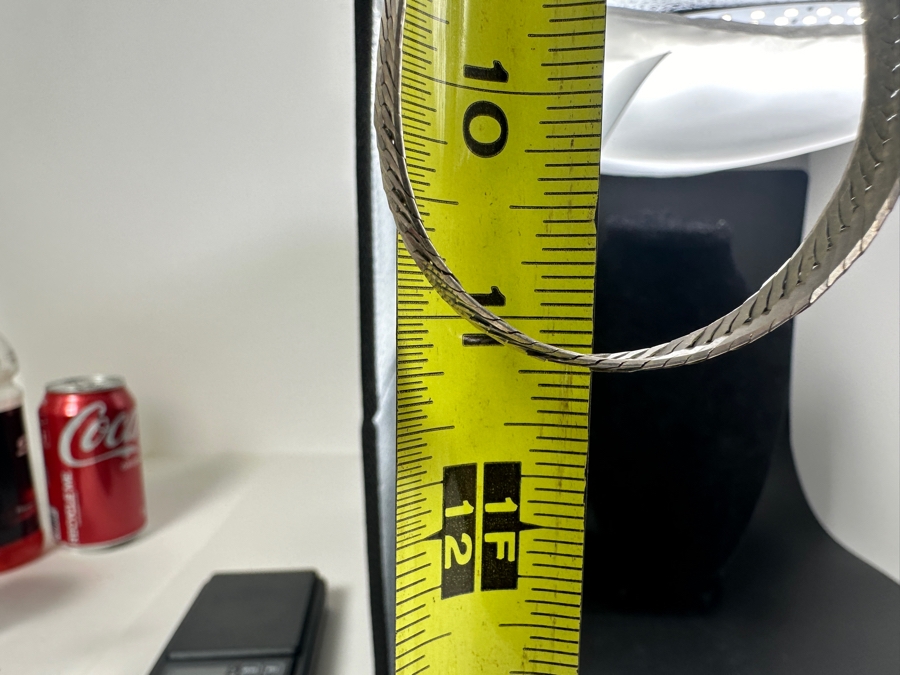 Sterling Silver Herringbone 22' Necklace 21.9g [Photo 4]