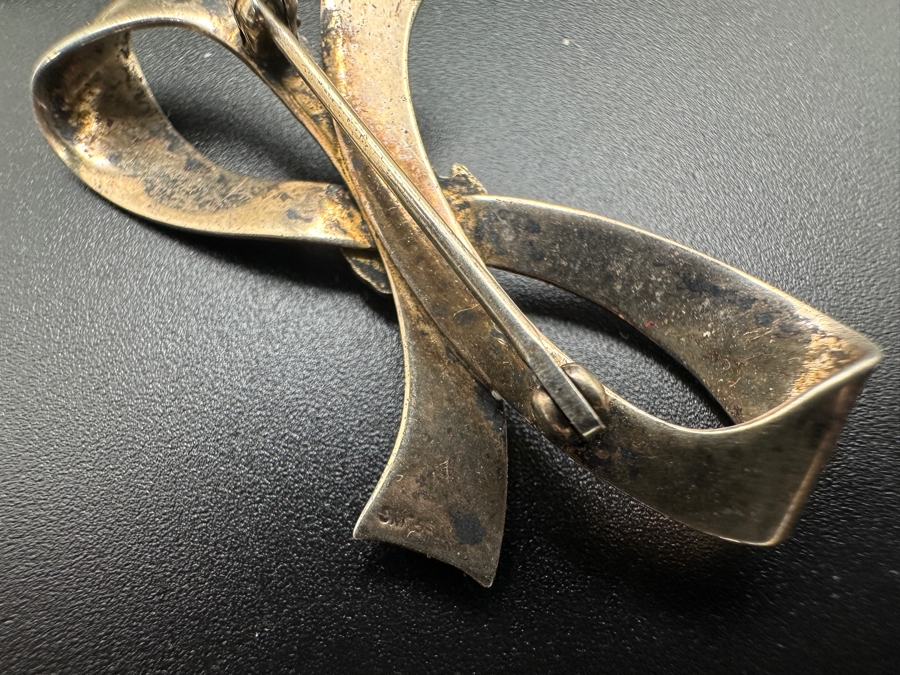 (3) Sterling Silver Brooches Pins 30.1g [Photo 6]