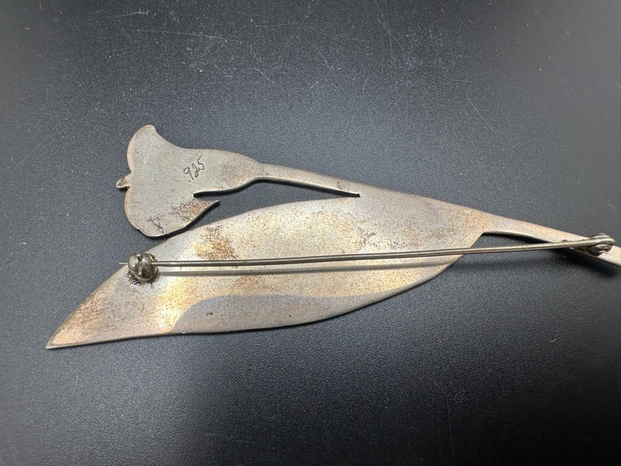 (3) Sterling Silver Brooches Pins 30.1g [Photo 7]