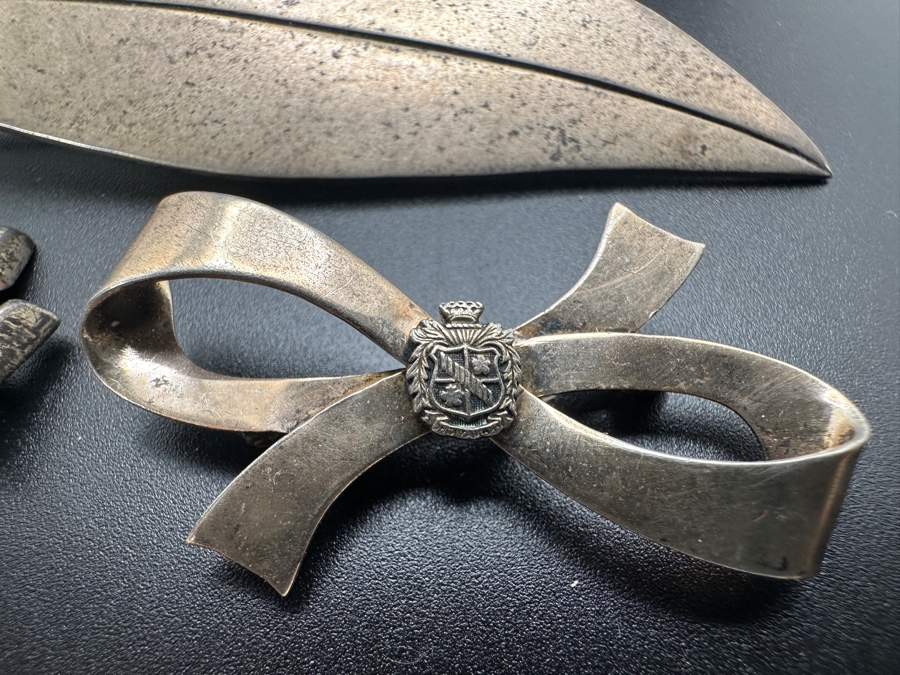 (3) Sterling Silver Brooches Pins 30.1g [Photo 2]