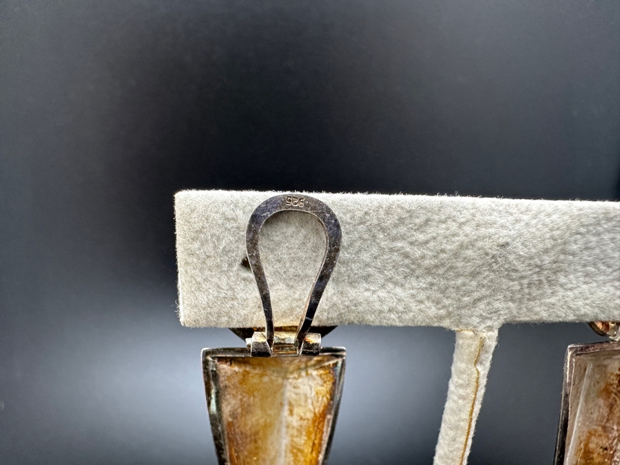 Sterling Silver Modernist Clip On Earrings 22.1g [Photo 5]