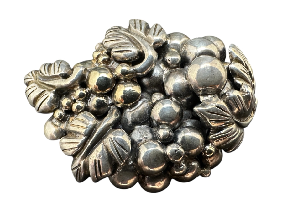 Linda Joslin Designer Custom Sterling Silver And Gold Brooch Pin Signed On Back 14.9g [Photo 1]