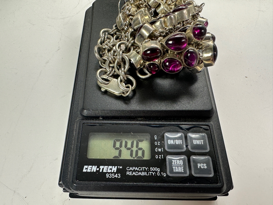 Stunning Sterling Silver Statement Necklace With Matching Earrings (See Photos For Earrings) 94.6g [Photo 8]