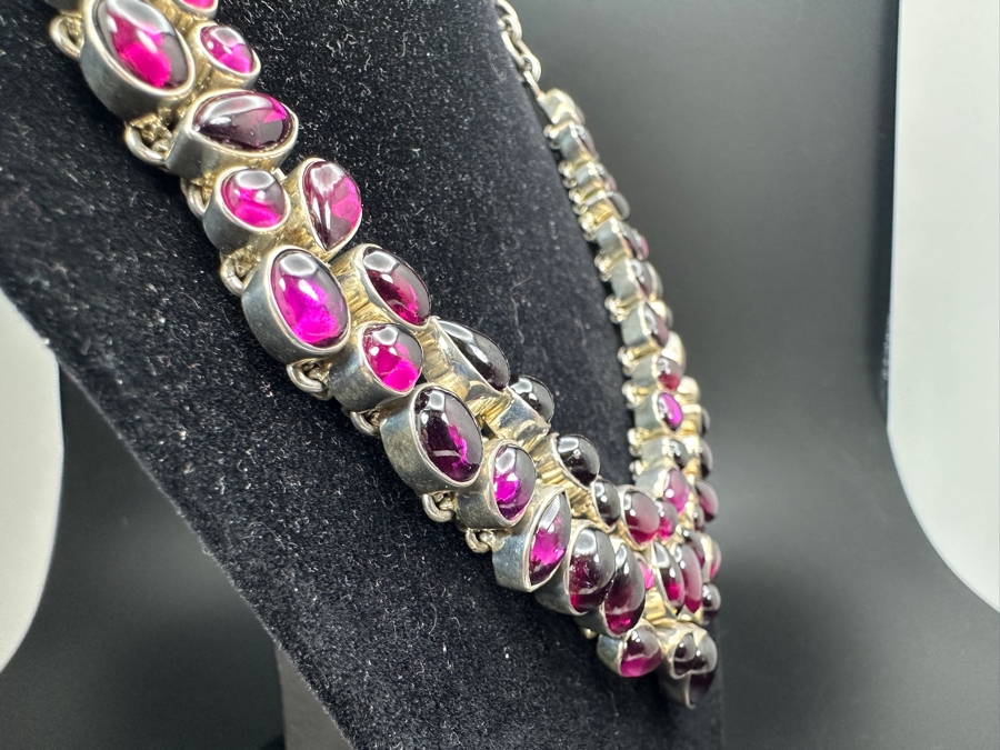Stunning Sterling Silver Statement Necklace With Matching Earrings (See Photos For Earrings) 94.6g [Photo 4]