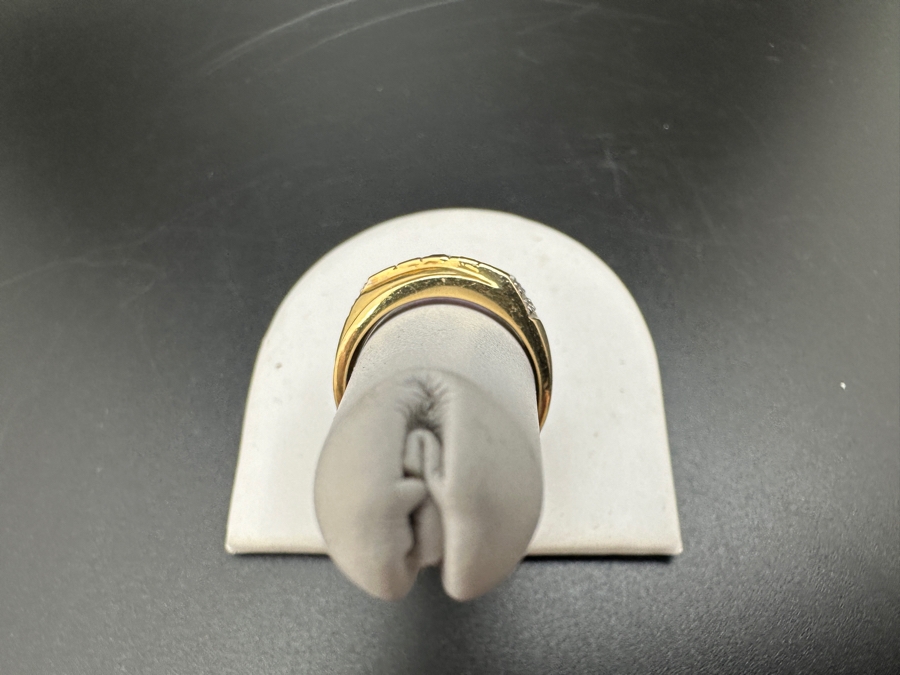 14K Gold Amethyst Ring Size 8 4.4g [Photo 5]