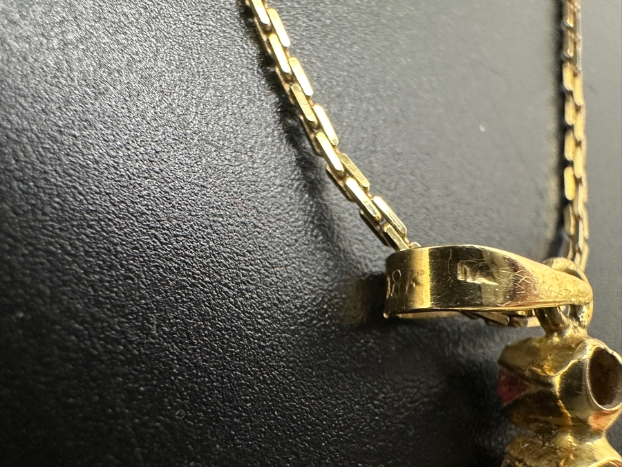 Just Added - 14K Chain and Cross with (11) Mozambique Garnets 6.94g $1,600 Retail [Photo 8]