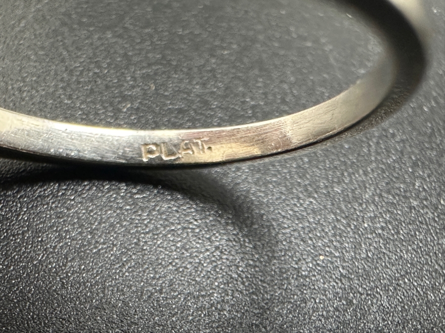 Platinum Ring With Large Pearl Size 8 [Photo 7]