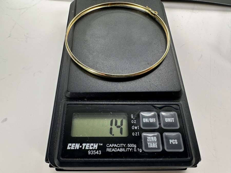 10K Gold 2.5'W Women's Bracelet 1.4g [Photo 6]