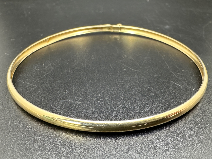 10K Gold 2.5'W Women's Bracelet 1.4g [Photo 2]