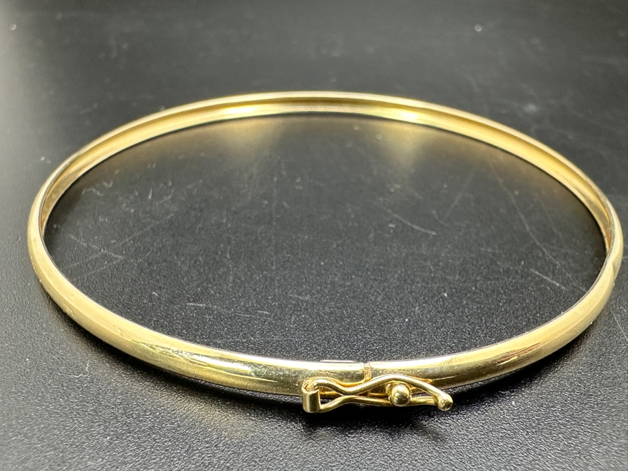 10K Gold 2.5'W Women's Bracelet 1.4g [Photo 4]