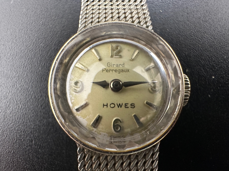 14K Gold Girard Perregaux Howes Women's Wrist Watch With 10K Gold Filled Band [Photo 2]
