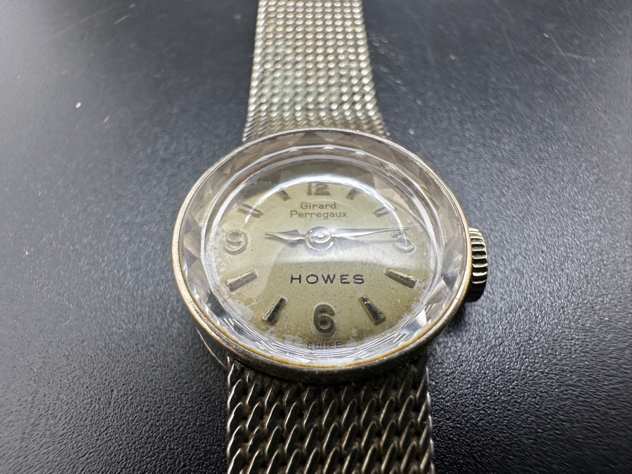 14K Gold Girard Perregaux Howes Women's Wrist Watch With 10K Gold Filled Band [Photo 3]