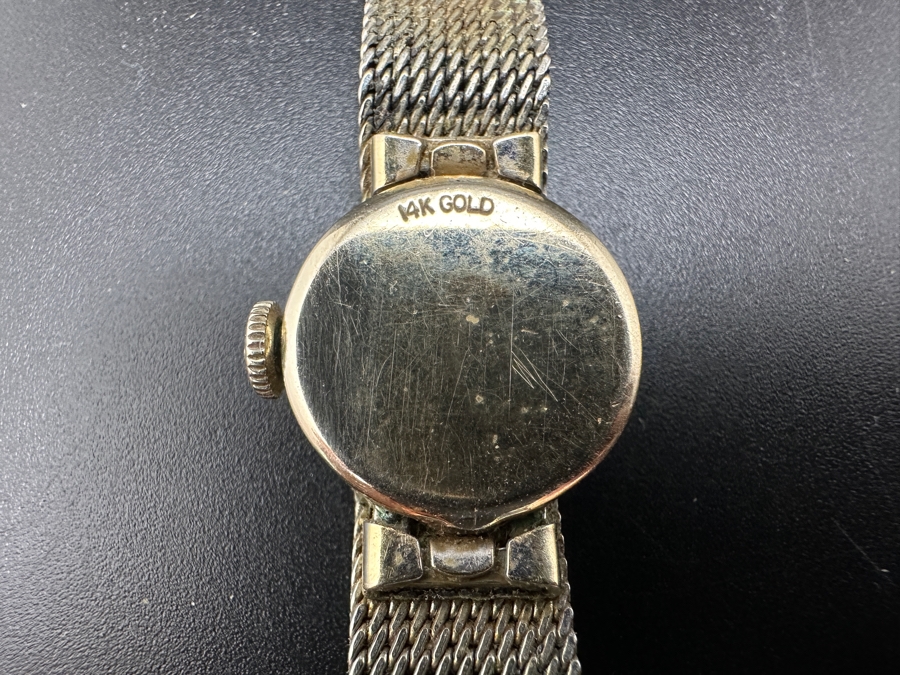 14K Gold Girard Perregaux Howes Women's Wrist Watch With 10K Gold Filled Band [Photo 6]