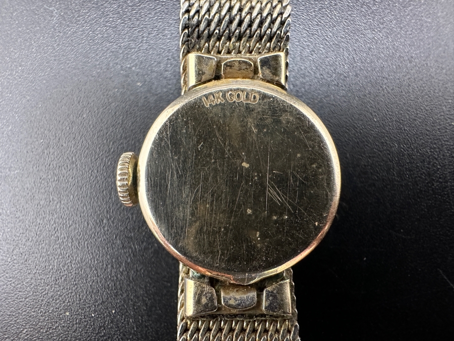 14K Gold Girard Perregaux Howes Women's Wrist Watch With 10K Gold Filled Band [Photo 7]