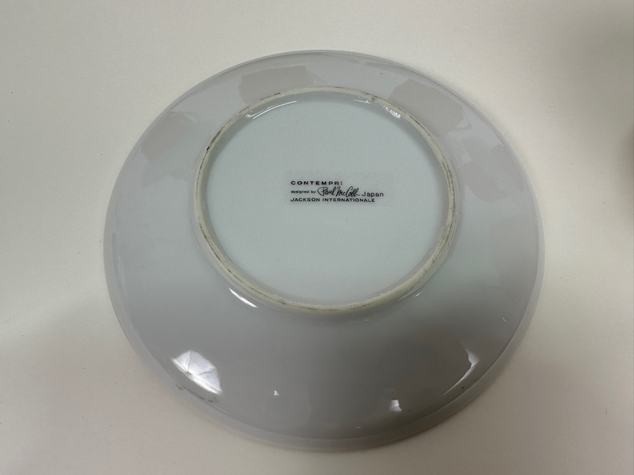 Vintage Mid-Century Modern Contempri Designed By Paul McCobb For Jackson Internationale - Set Of Eight Cups & Saucers In Orange & White [Photo 6]