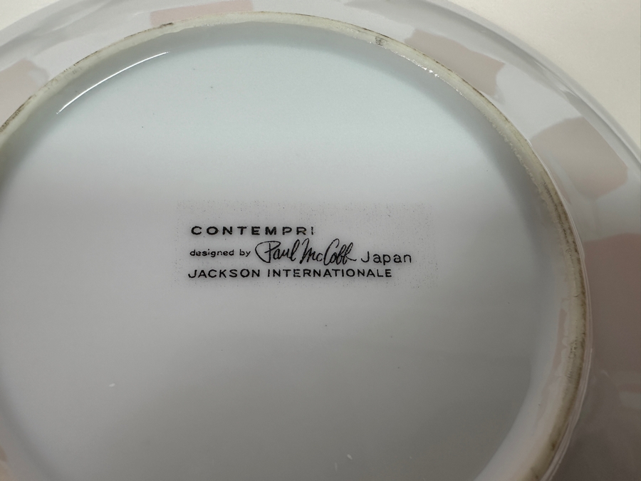 Vintage Mid-Century Modern Contempri Designed By Paul McCobb For Jackson Internationale - Set Of Eight Cups & Saucers In Orange & White [Photo 7]