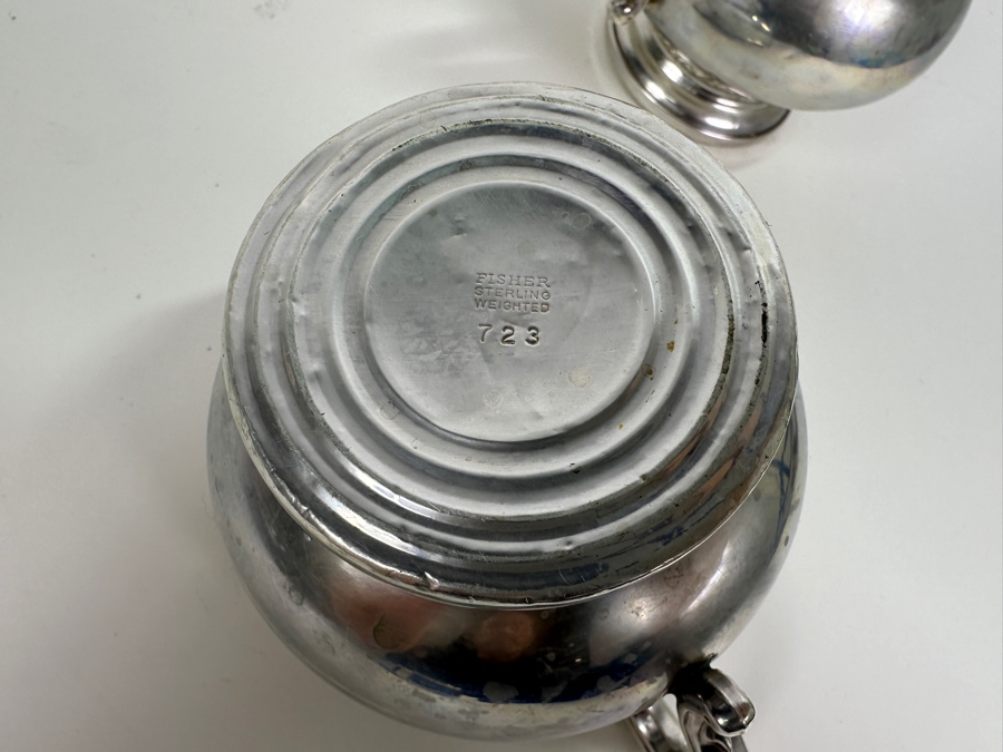 Fisher Weighted Sterling Silver Creamer and Sugar Set [Photo 4]