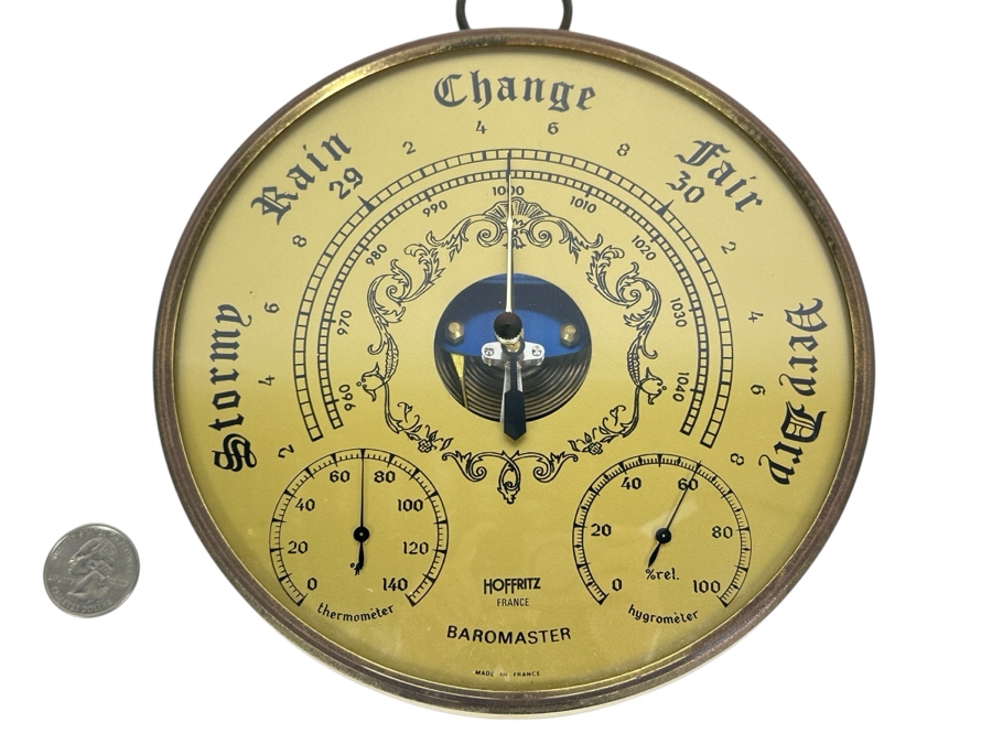 Hoffritz Baromaster Barometer Made in France 7'W