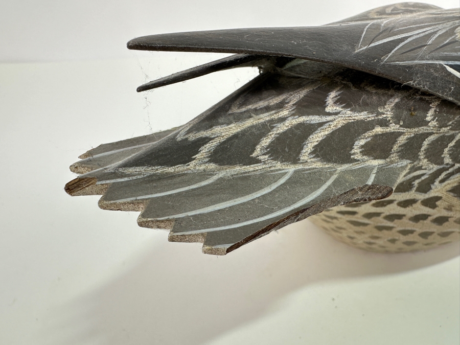 Frank C. Willis (1917-1997, American) 1973 Hand Painted And Signed Green Winged Teal Duck 12L [Photo 5]