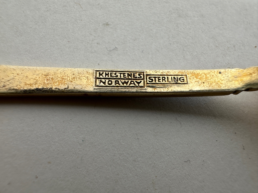 Sterling Silver Enameled Khestenes Norway Spoons 66.5g [Photo 3]