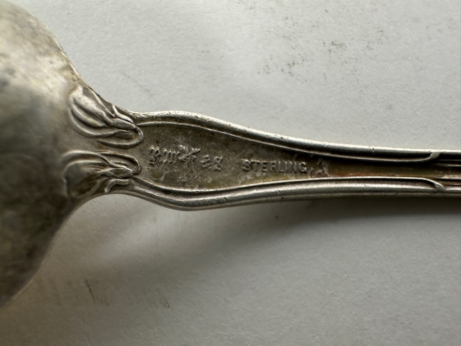 (5) Antique Sterling Silver Spoons 83.4g [Photo 7]
