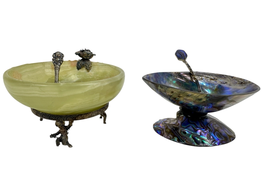 Just Added - Pair Of Vintage Salt Cellars [Photo 1]