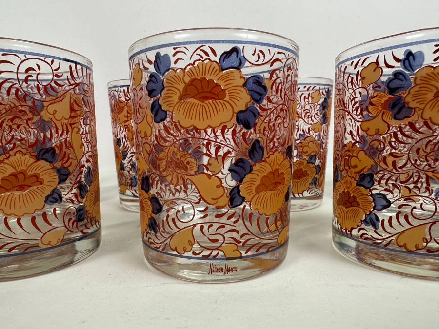 Just Added - (7) Vintage MCM Neiman Marcus Barware Glasses 4H [Photo 2]