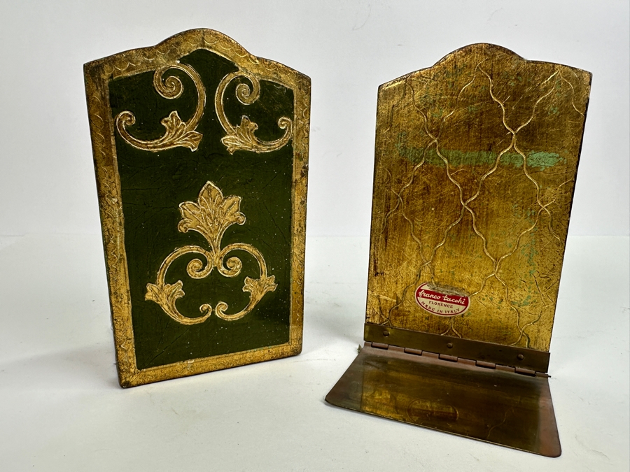 Just Added - Vintage Franco Tacchi Florence Italy Bookends [Photo 2]
