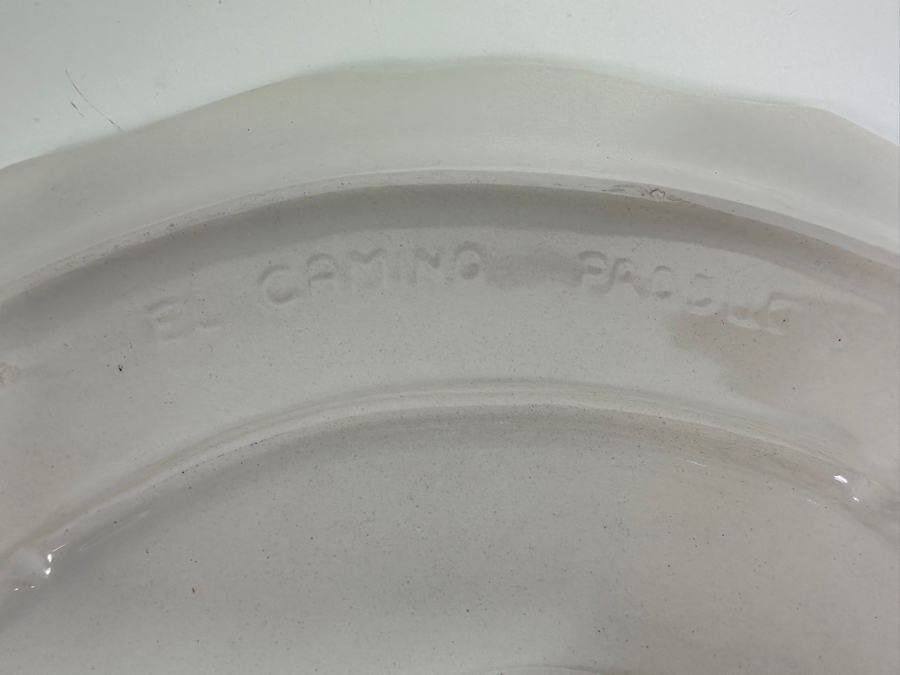 Just Added - Vintage El Camino Products USA White Turkey Platter 18W X 14H [Photo 5]