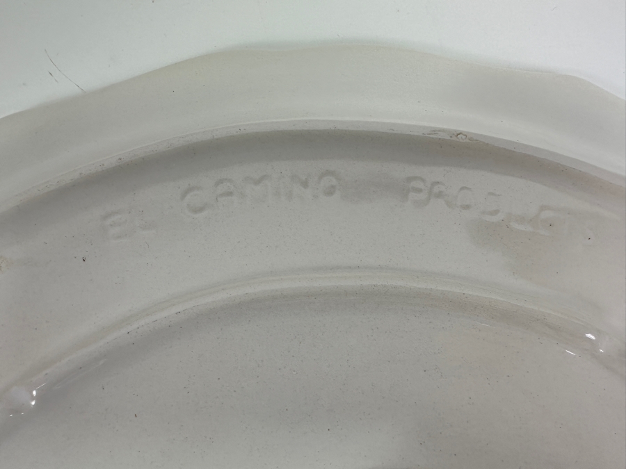 Just Added - Vintage El Camino Products USA White Turkey Platter 18W X 14H [Photo 4]