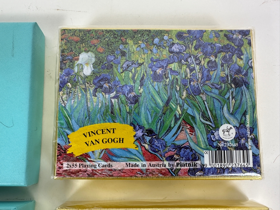 Just Added - (1) Tiffany & Co. Playing Cards, (1) Sealed Vincent Van Gogh Double Pack Playing Cards & (1) Sealed Piatnik Alphonse Mucha Double Pack Playing Cards [Photo 3]
