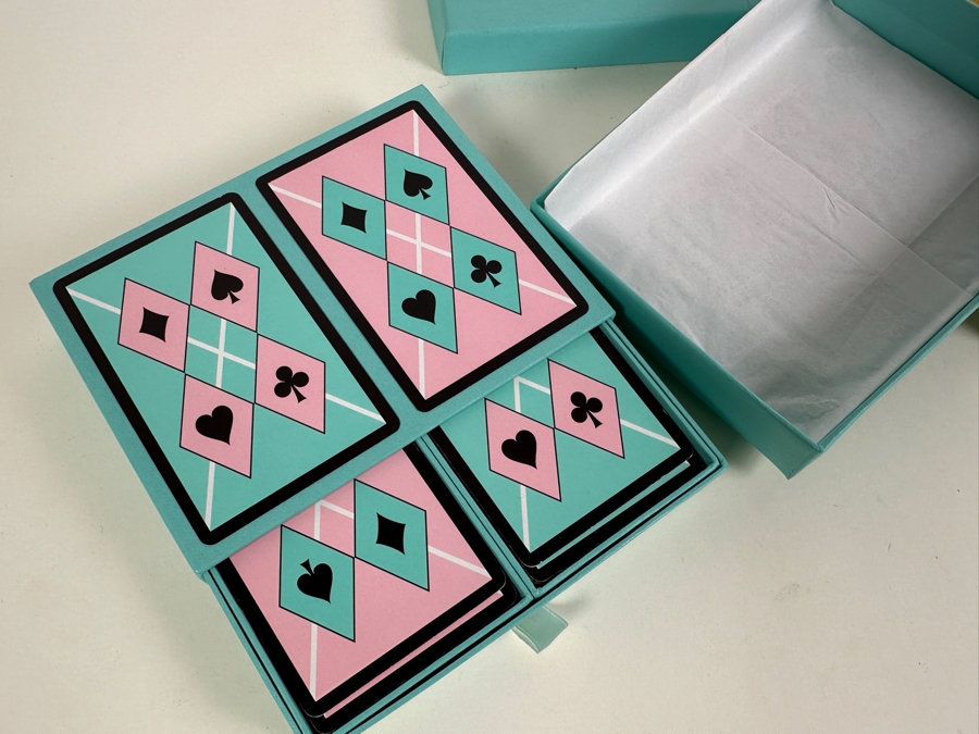 Just Added - (1) Tiffany & Co. Playing Cards, (1) Sealed Vincent Van Gogh Double Pack Playing Cards & (1) Sealed Piatnik Alphonse Mucha Double Pack Playing Cards [Photo 6]