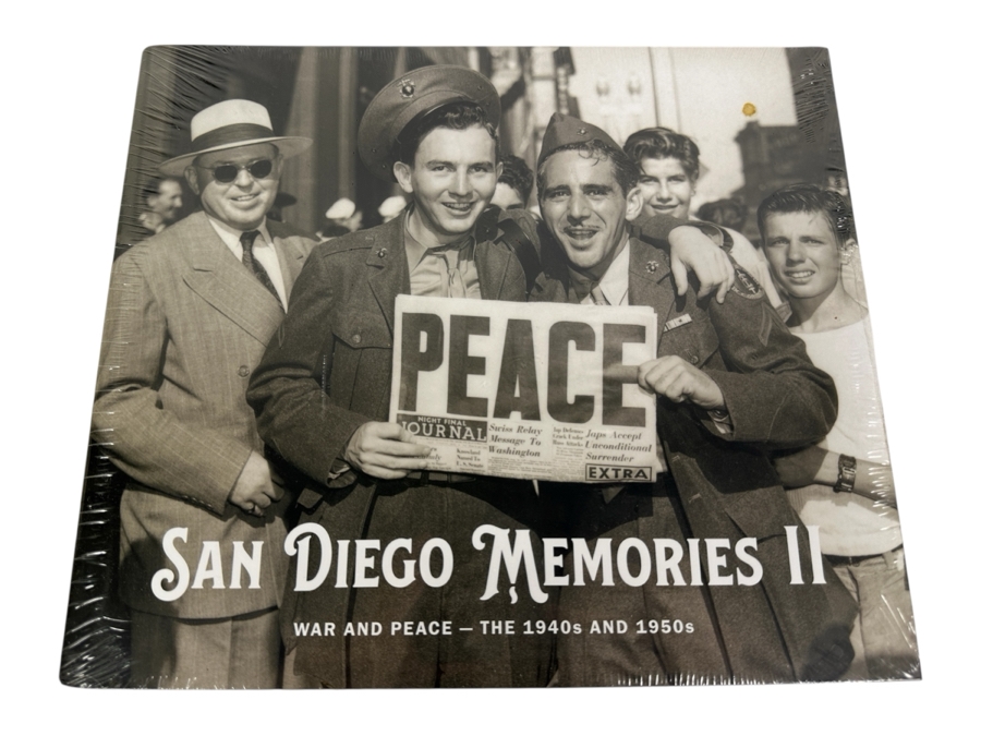 Just Added - Sealed Hardcover Book: San Diego Memories II: War And Peace - The 1940s And 1950s Retails $44.95