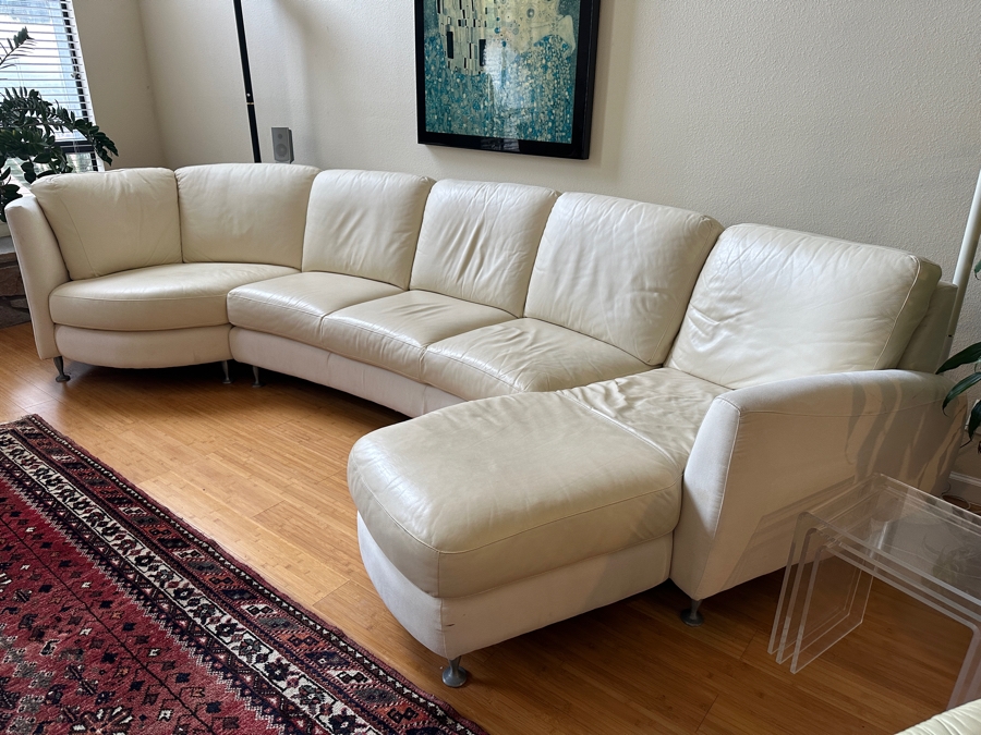 Just Added - Leather 3-Piece Sectional Sofa 152W X 67D X 33H [Photo 3]