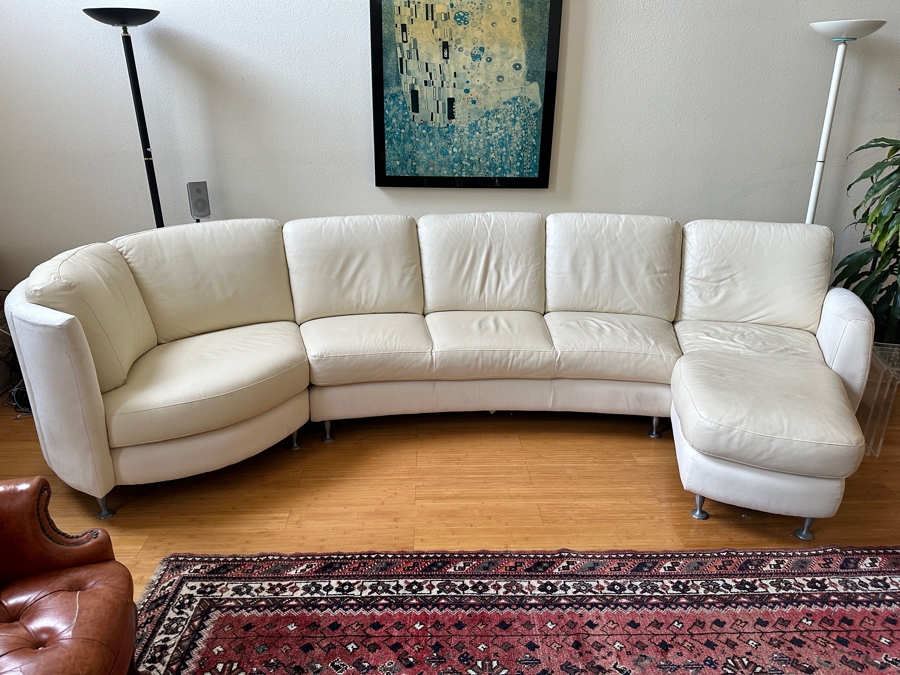 Just Added - Leather 3-Piece Sectional Sofa 152W X 67D X 33H [Photo 2]