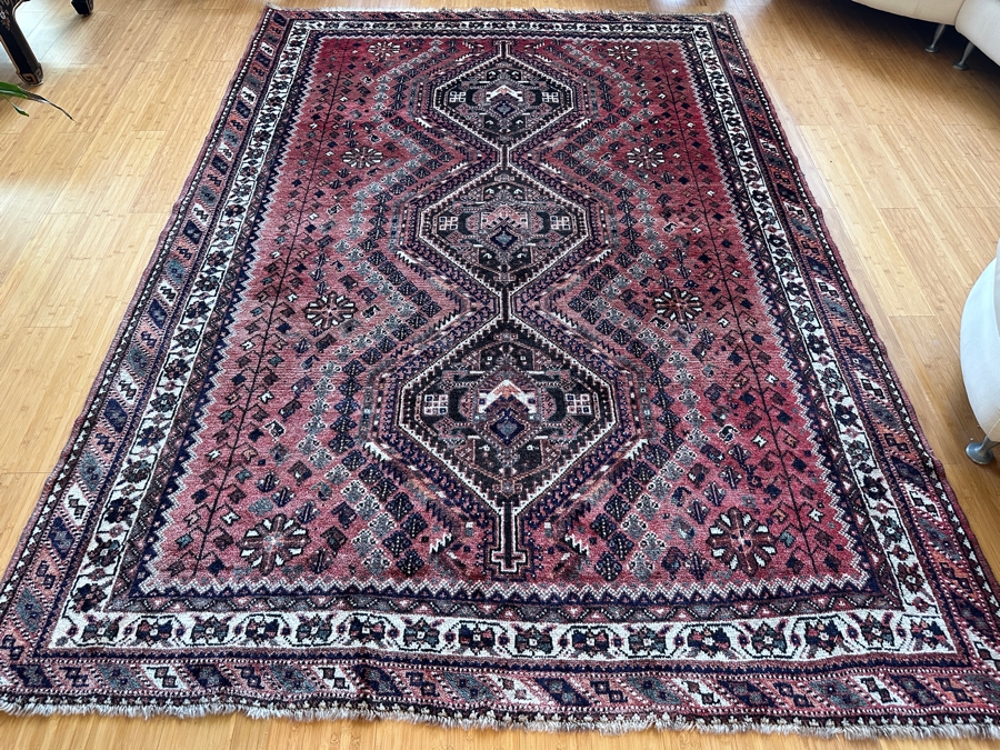 Just Added - Vintage Hand Knotted Wool Persian Area Rug 81 x 114 [Photo 2]