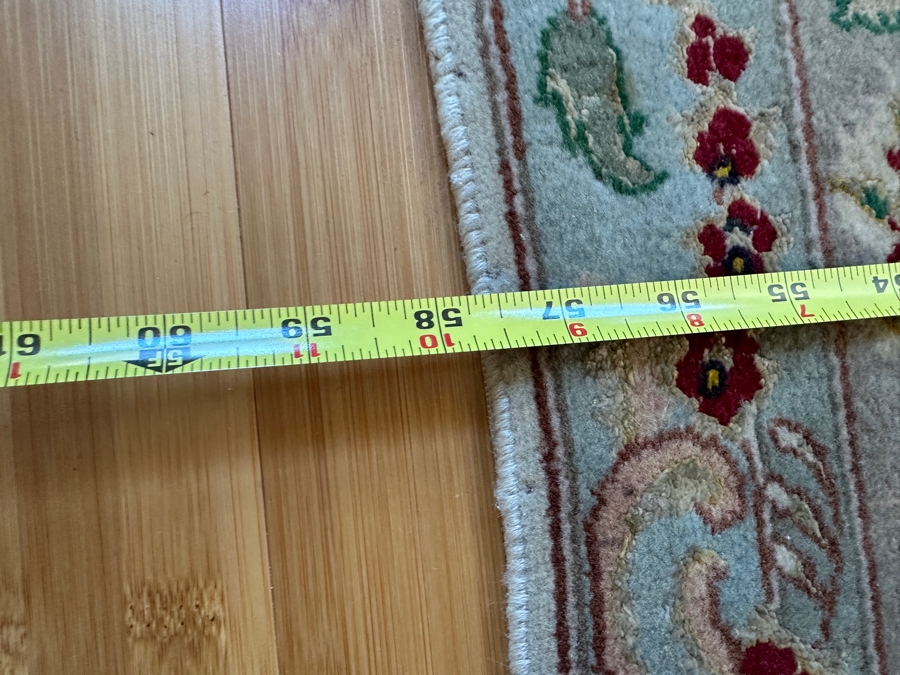 Just Added - Finely Hand Knotted Silk Blend Persian Area Rug With Staining (See Photos) 57.5 X 79 [Photo 10]