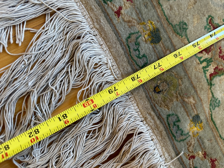 Just Added - Finely Hand Knotted Silk Blend Persian Area Rug With Staining (See Photos) 57.5 X 79 [Photo 11]