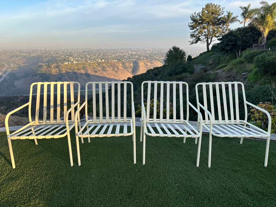 Just Added - Set of (4) Vintage Outdoor Aluminum Chairs [Photo 4]