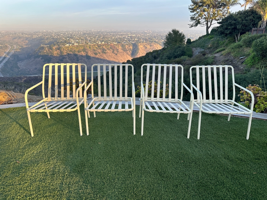 Just Added - Set of (4) Vintage Outdoor Aluminum Chairs [Photo 5]