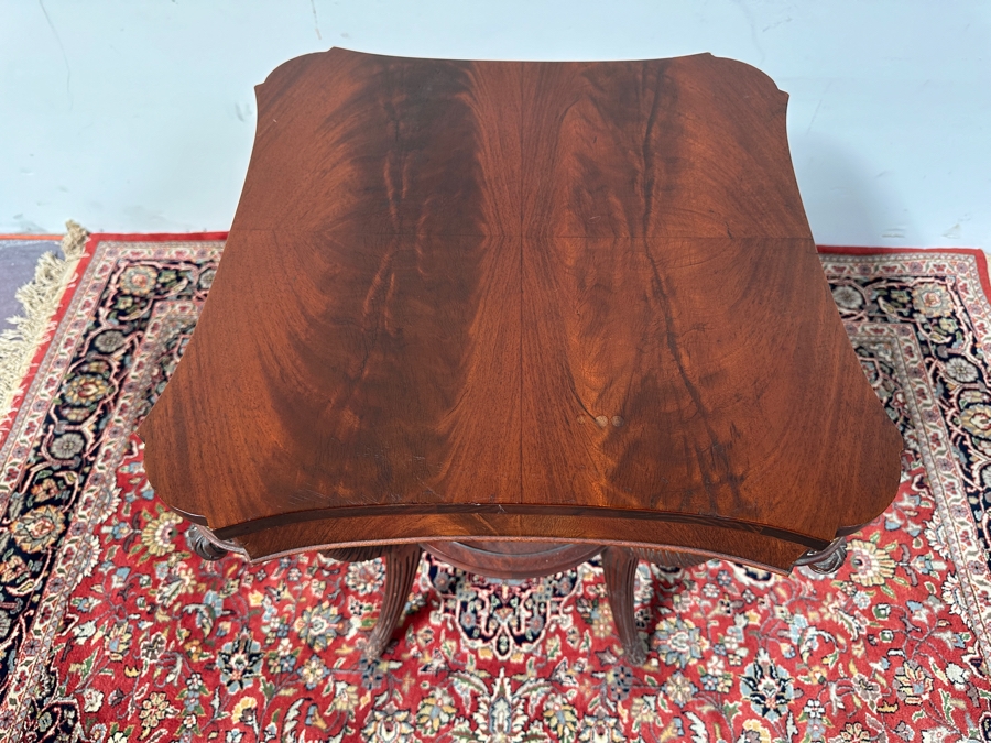 Just Added - Vintage Wooden Two Tier Side Table 20 x 20 x 25 [Photo 3]