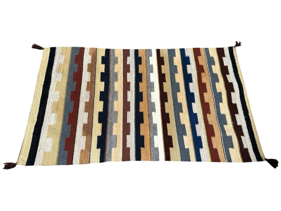 Just Added - Vintage Native American Chinle (Chin-lee) Navajo Rug 31.5 X 52 [Photo 1]