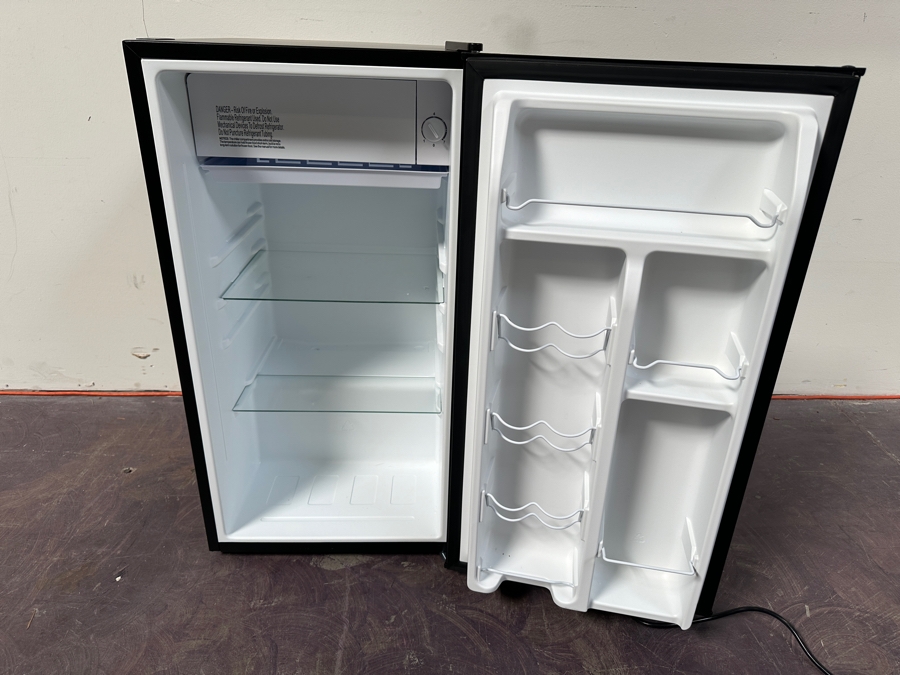 Just Added - Galanz 3.3 Cubic Inch Mini Fridge in Black Model #GLR33MBKE23 17W x 19D x 33H [Photo 2]