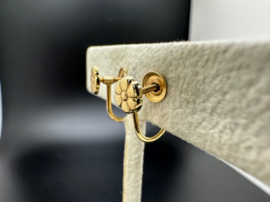 14K Gold Diamond Non-Pierced Earrings Estimated 0.5cttw H-I Color SI2-I1 Clarity 2.2g Retails $1,600 [Photo 5]